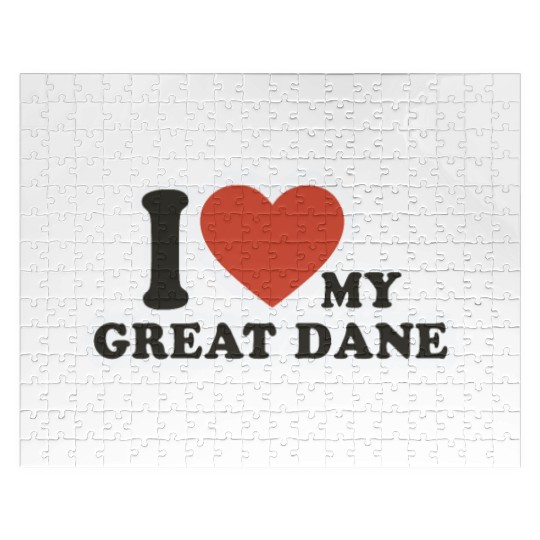 I-LOVE Pet Dog Dog-breed Great Dane Jigsaw Puzzles