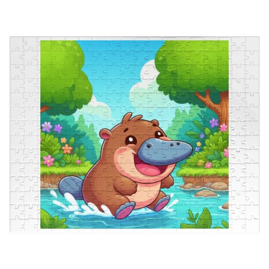 The hippo-platypus Jigsaw Puzzles