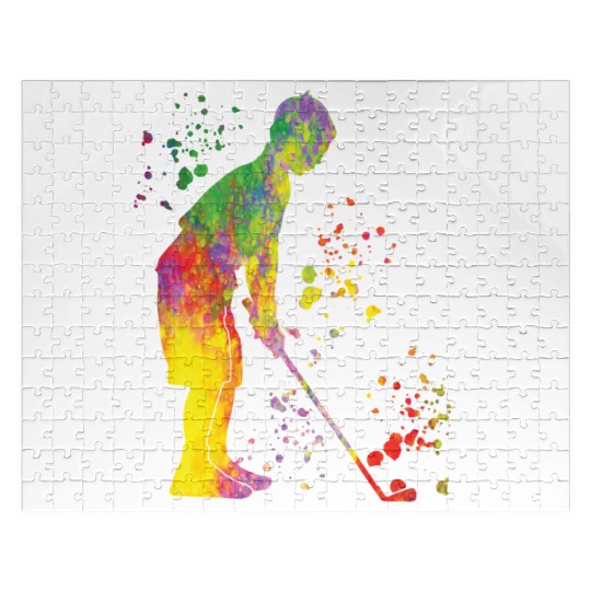 Golfer Colorsplash Kids Miniature Golf Jigsaw Puzzles