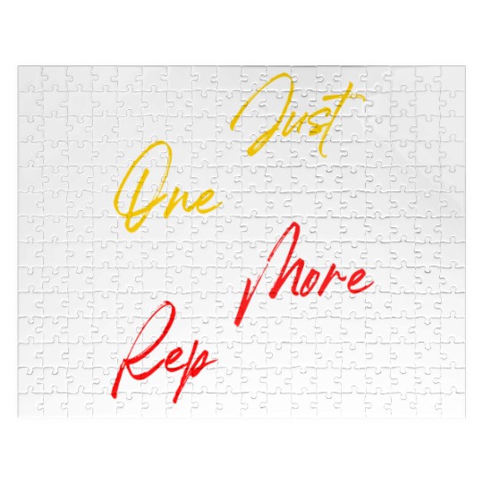 Just One More Rep Gym Workout Motivation Jigsaw Puzzles