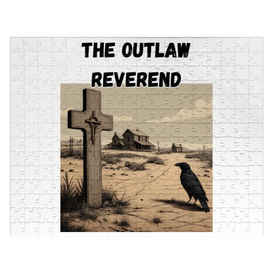 The Outlaw Reverend, Crow And Cross Jigsaw Puzzles