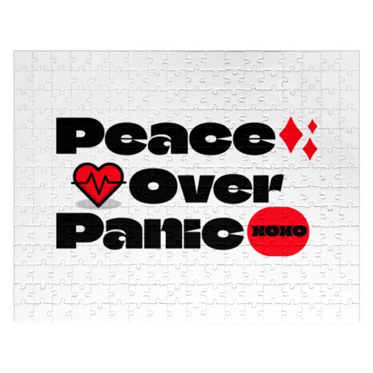 Peace Over Panic Anxiety Mental Health Jigsaw Puzzles