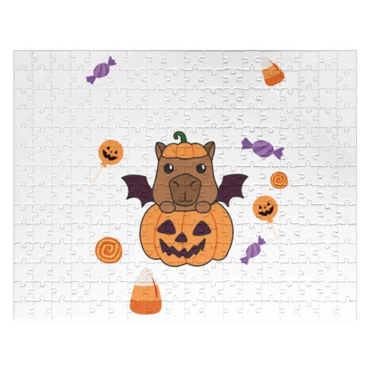 Capybara Halloween Trade Brother For Candy Jigsaw Puzzles