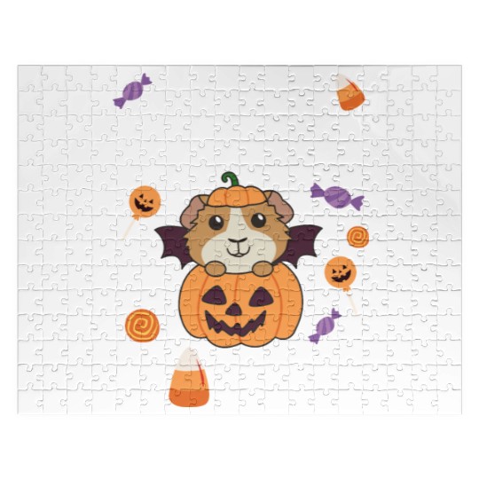 Guinea Pig Halloween Trade Sister For Candy Jigsaw Puzzles