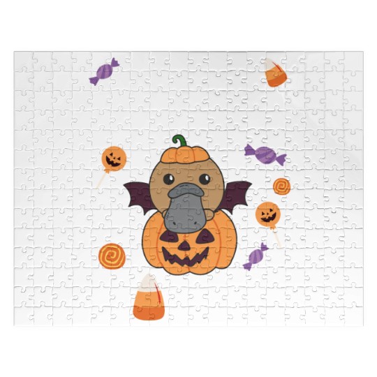 Platypus Halloween Trade Sister For Candy Jigsaw Puzzles