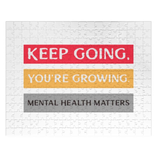 Keep Going,You're Growing Anxiety Mental Health Jigsaw Puzzles