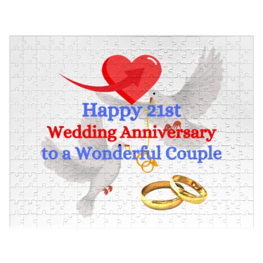 Wedding Anniversary 21st Jigsaw Puzzles
