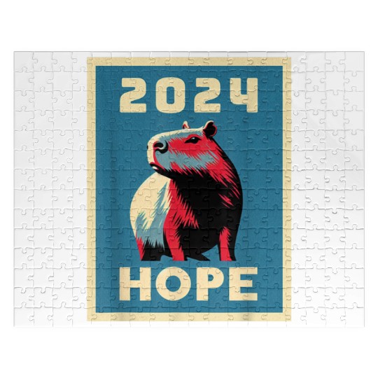 Capybara Hope 2024 Presidential Election Campaign Jigsaw Puzzles