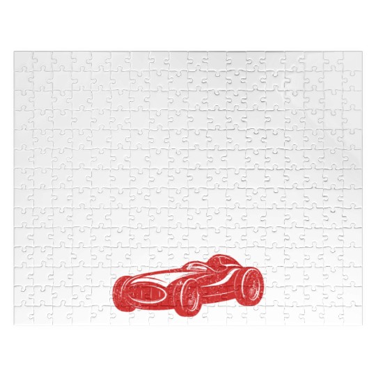 01 Year Old Pit Crew Boy Car Racing 1st Birthday Jigsaw Puzzles