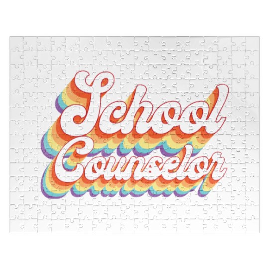 School Counselor Retro Vintage Jigsaw Puzzles