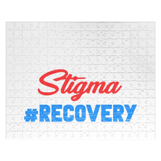 Fight The Stigma #Recovery Overdose Sobriety Jigsaw Puzzles