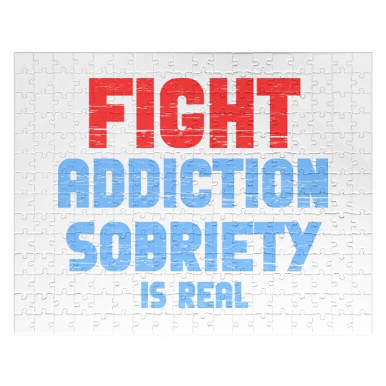 Fight Addiction Sobriety Is Real Overdose Stigma Jigsaw Puzzles