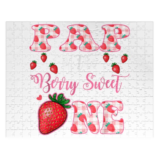 Pap Of The Berry Sweet One Strawberry First Birthd Jigsaw Puzzles