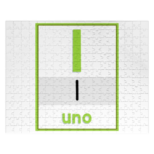 Spanish numbers Uno Jigsaw Puzzles