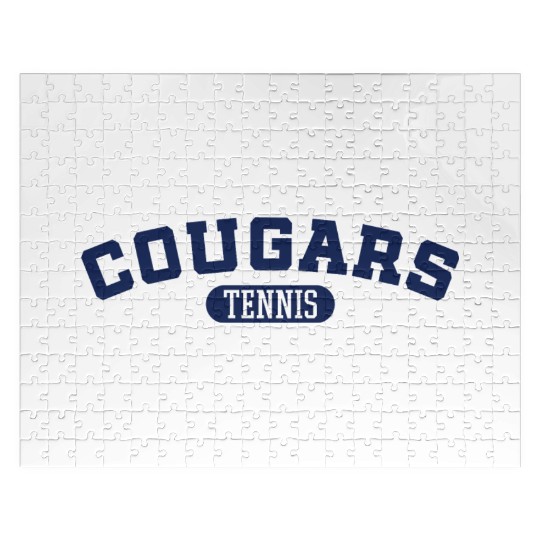 Cougars Tennis Design 2 Jigsaw Puzzles
