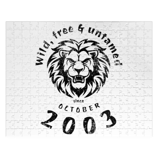 21st birthday Wild, free & untamed since 10/2003 Jigsaw Puzzles