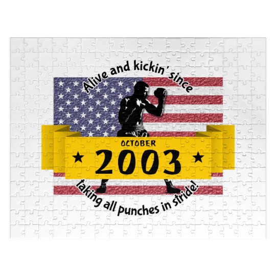 21st birthday Alive and kickin since 10/2003 Jigsaw Puzzles