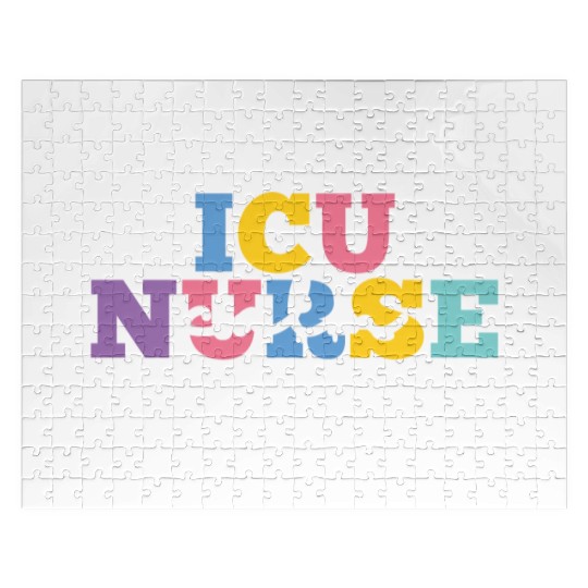 icu nurse calms in critical storm humor Jigsaw Puzzles gift