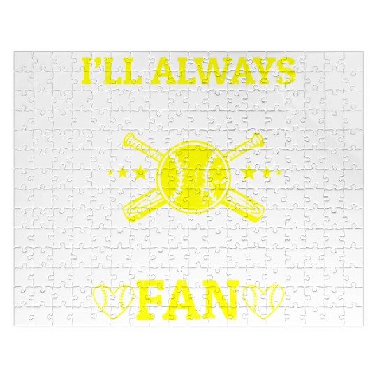 Always Be Your Fan Softball Mom Mommy Mother's Day Jigsaw Puzzles