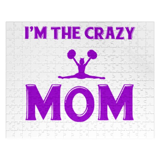 Crazy Cheer Mom Cheerleading Mommy Mother's Day Jigsaw Puzzles