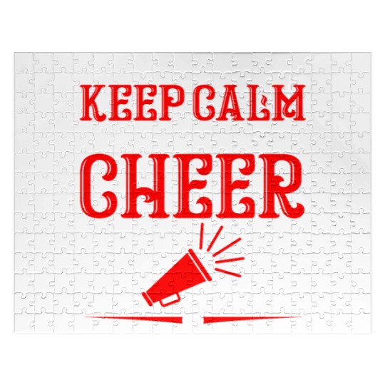 Keep Calm Cheer Mom Cheerleading Mother's Day Jigsaw Puzzles