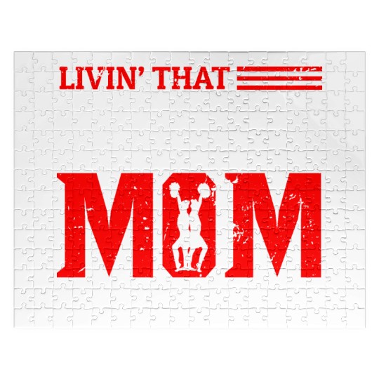 Living Cheer Mom Life Cheerleading Mother's Day Jigsaw Puzzles