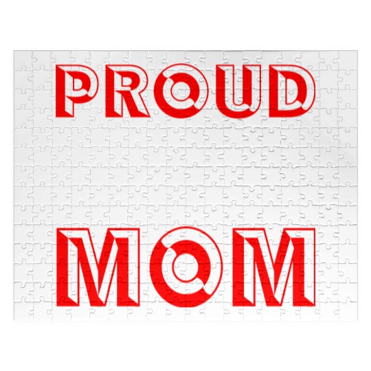 Proud Cheer Mom Cheerleading Mommy Mother's Day Jigsaw Puzzles