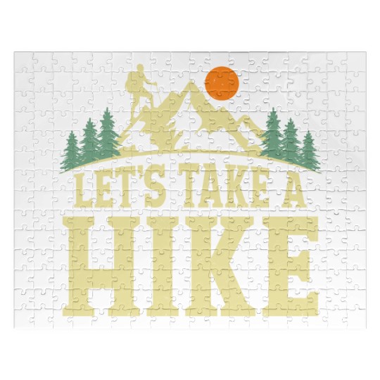 Let's Take A Hike Hiker Hiking Jigsaw Puzzles