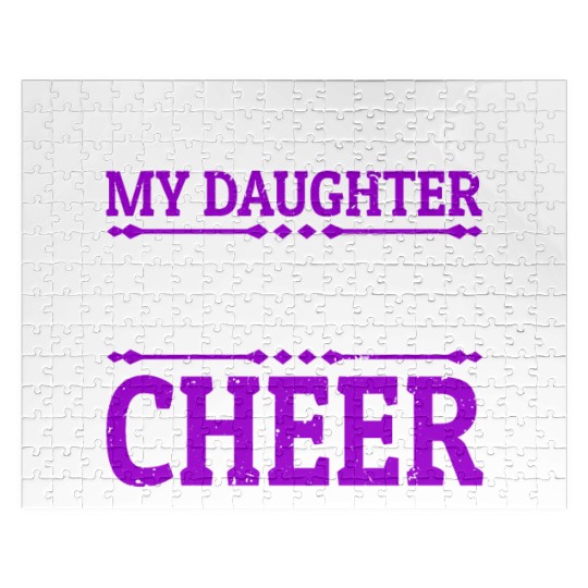 My Daughter Cheer Mom Cheerleading Mother's Day Jigsaw Puzzles