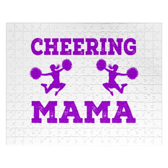 Loves Cheer Mom Cheerleading Mommy Mother's Da Jigsaw Puzzles