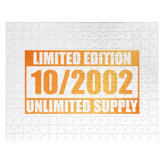 22nd birthday Limited Edition - ꝏ Supply 10/2002 Jigsaw Puzzles