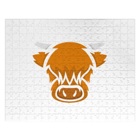 I Love You Hairy Much Highland Cow Jigsaw Puzzles