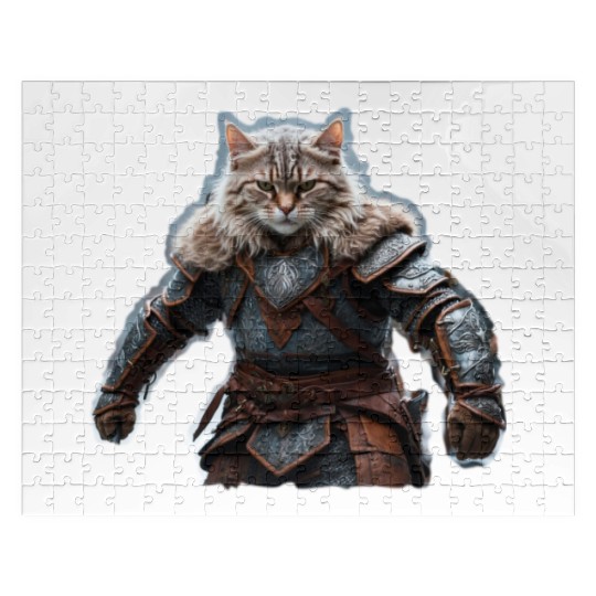 VIking cat Valhalla calling Jigsaw Puzzles