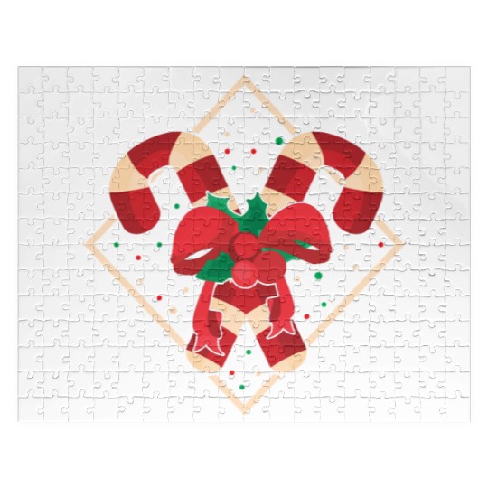 Candy Canes Christmas Jigsaw Puzzles - Holiday Christmas