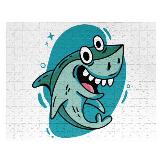 Shark Sea Animal Animals Lover Funny Design Jigsaw Puzzles