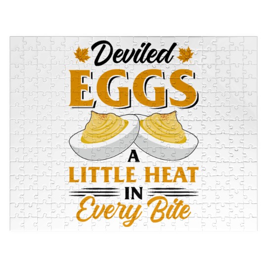 Funny Deviled Eggs Designs For Deviled Egg Lover Jigsaw Puzzles