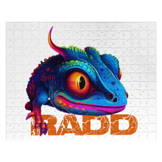 Lizard Lover Colorful art, Unique Animal Art Lover Jigsaw Puzzles