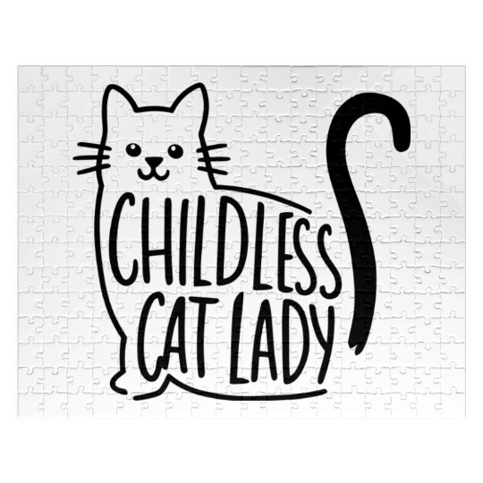 Childless Cat Lady Kamala Harris Jigsaw Puzzles