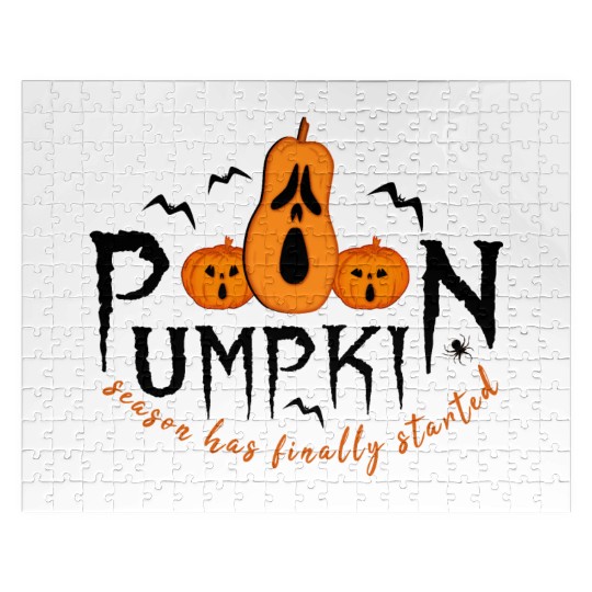 pumpkin season Halloween spiders Jigsaw Puzzles