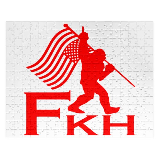 Bigfoot FKH Flag LIKE US ON FACEBOOK # Jigsaw Puzzles