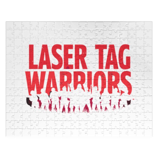 Laser Tag Champion Retro Gamer Night Out Team Jigsaw Puzzles