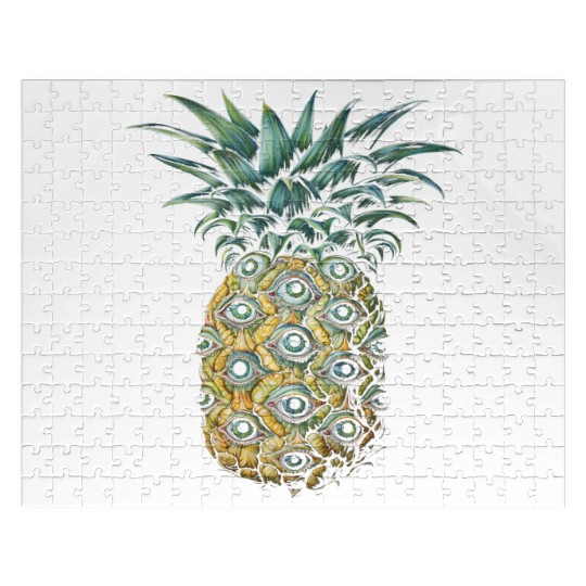 Weirdcore Aesthetic Pineapple Eyes Human Eyeball S Jigsaw Puzzles