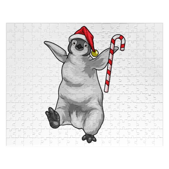 Penguin Christmas Candy cane Jigsaw Puzzles