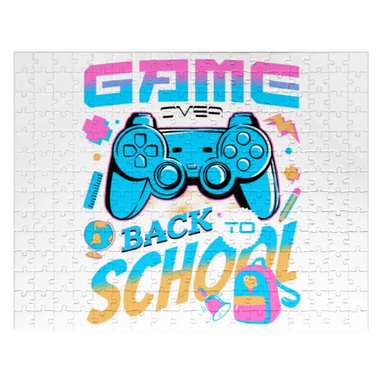 Game Over Back To School Happy First Day Of School Jigsaw Puzzles