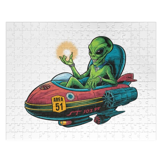 Alien in Area 51 Craft Jigsaw Puzzles