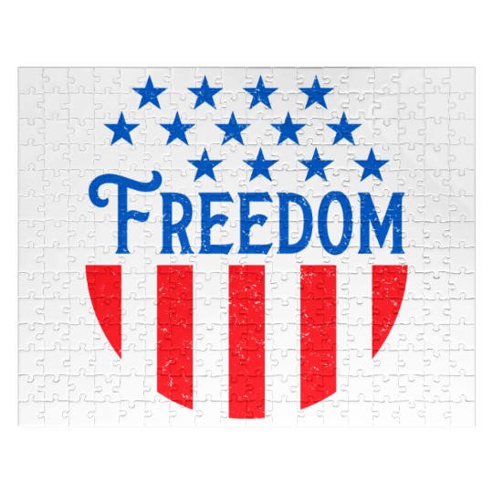 Patriotic Freedom Stars and Stripes Jigsaw Puzzles