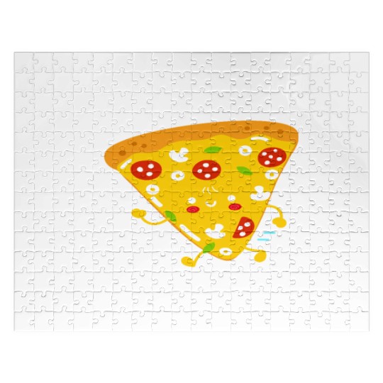 Will Run For Pizza Funny Pizza Lovers Jigsaw Puzzles