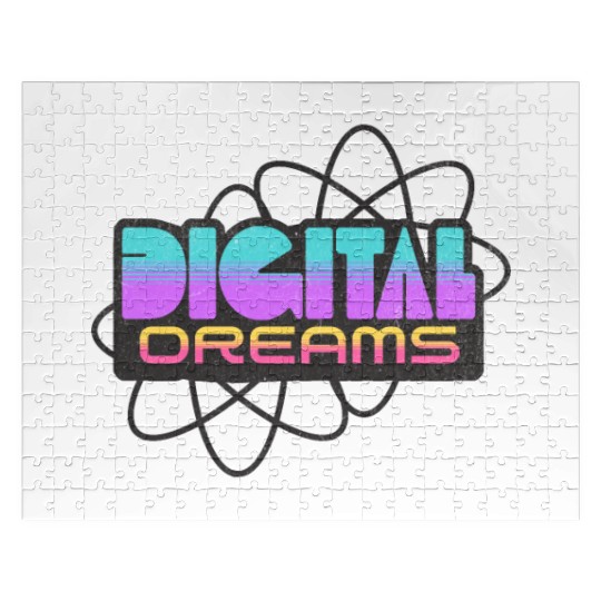 Digital Dreams - Retro Y2K Streetwear Design Jigsaw Puzzles