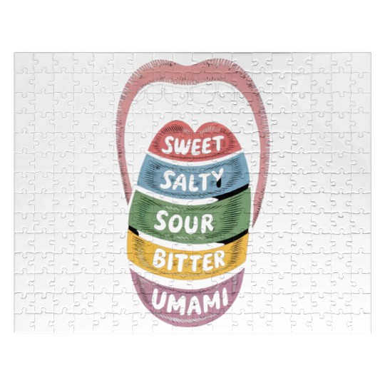 Sweet salty sour bitter umami Jigsaw Puzzles