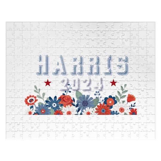 Harris 2024 Floral Election Jigsaw Puzzles